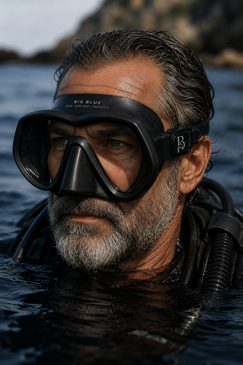 Big Blue Pro frameless dive mask